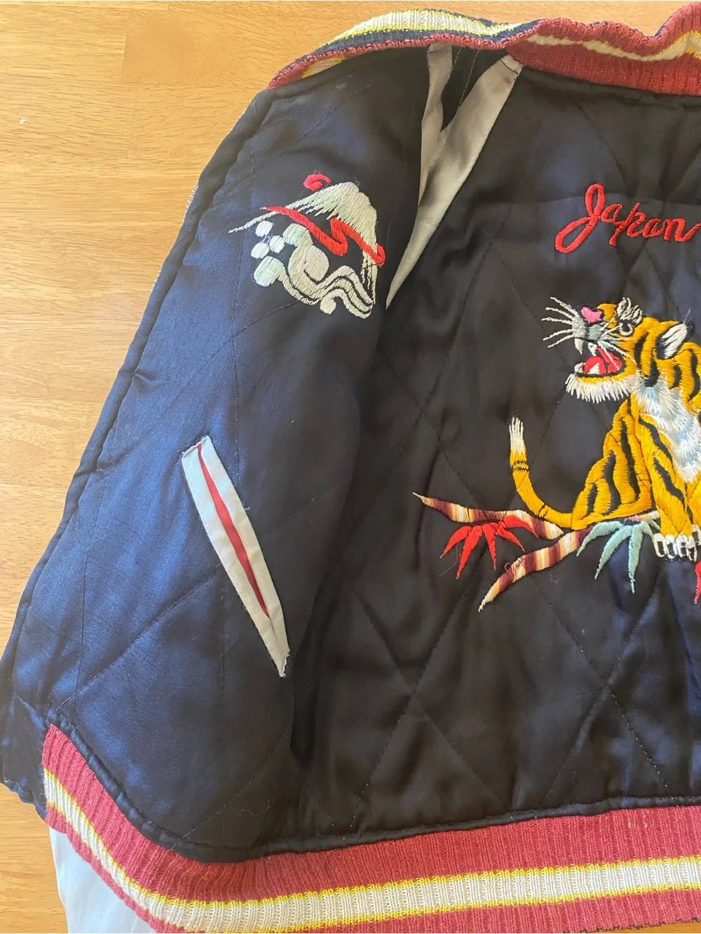 1950s Japanese Reversible Sukajan Tiger Souvenir Jacket Coat Bomber Vintage Tour